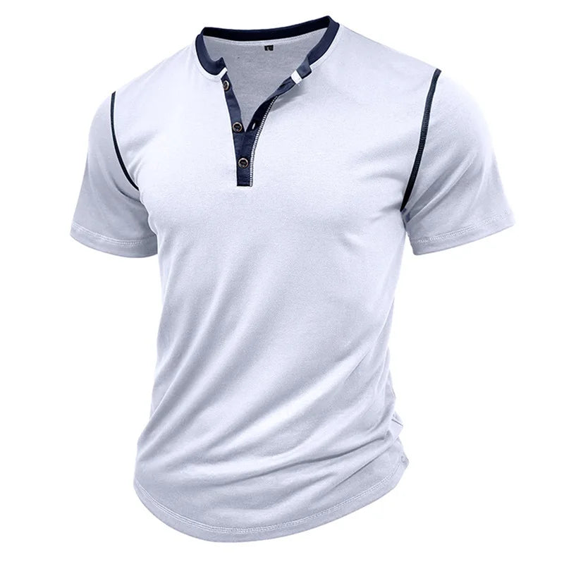 Co brandy Men s Lightweight V-Neck T-Shirts Breathable  Fit Solid Color Short Sleeve Casual Tops Summer Fashion Tee Shirt