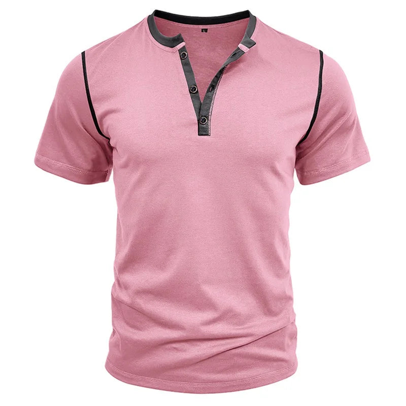 Co brandy Men s Lightweight V-Neck T-Shirts Breathable  Fit Solid Color Short Sleeve Casual Tops Summer Fashion Tee Shirt