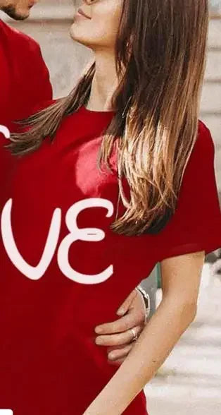 Co brandy  Couples T Shirt Combination Love Print Couple