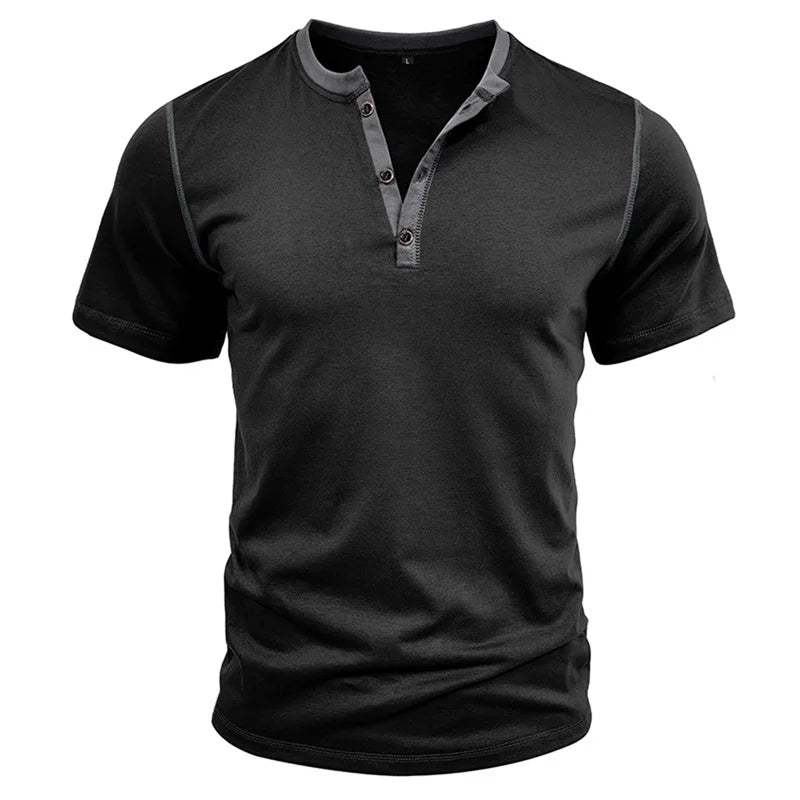 Co brandy Men s Lightweight V-Neck T-Shirts Breathable  Fit Solid Color Short Sleeve Casual Tops Summer Fashion Tee Shirt